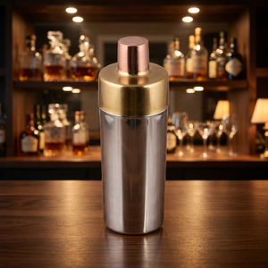Durable Eco-Friendly Food-Grade Stainless Steel 750ml Black Modern Cocktail Shaker Set Home <b>Bar</b> Mix <b>Drinks</b> Martini Mojito - Product Image 3