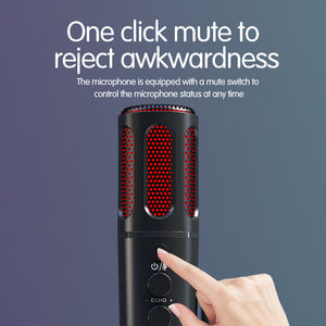 ไมโครโฟนไร้สาย SU8W แบบคอนเดนเซอร์ พร้อมไฟ RGB สำหรับพีซี เกม สตูดิโอ และไลฟ์สตรีมมิ่ง สำหรับพอดแคสต์ และไลฟ์สตรีมมิ่ง - Product Image 5