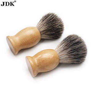 Pinceau à raser en poils de <span class=keywords><strong>blaireau</strong></span> de marque privée JDK, manche en bambou, vente en gros - Product Image 6