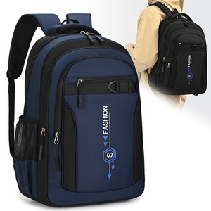 Fashion <b>Backpack</b> For Men 15 Inches Laptop <b>Large</b> Capacity Commute Student <b>School</b> Bag Blue Black Gray Green - Product Image 1