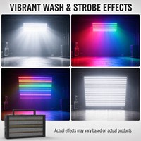 Panel LED Profesional para Exteriores de 540W IP65, Efecto Wash Strobe, Matriz de 1000, 200x3W Blanco Frío, 800x05W RGB DMX512, Haz de Luz Amplio para Conciertos