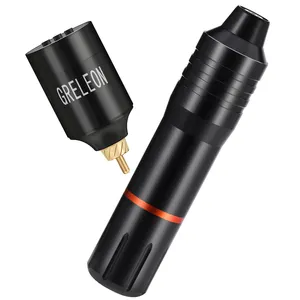 Greleon Batterie sans fil pour tatouage populaire 1400mAh avec kit de T-1011 pour mitrailleuse rotative
