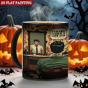 Heat Sensitive Color Changing <b>Ceramic</b> <b>Mug</b> 11oz Frosted Black Blank Cup For Coffee Tea - Product Image 6