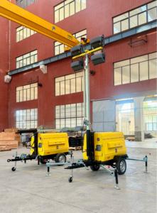 4x1000W Hướng dẫn sử dụng tháp ánh sáng quanchai Máy phát điện diesel di động chiếu sáng tháp OEM nhà máy - Product Image 2