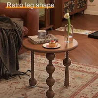 SHUAIZHI Table Basse Ronde en Bois Haut de Gamme, Nouveau Produit Élégant pour Salon et Maison, Table d'Appoint pour Usage Domestique