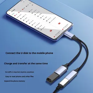 OTG <span class=keywords><strong>Adapter</strong></span> <span class=keywords><strong>Cable</strong></span> Đối với <span class=keywords><strong>Apple</strong></span> một-to-hai cung cấp điện 30 Wát nhanh chóng sạc Type-C USB3.0 hai-in-một điều kiện mới từ DC - Product Image 1