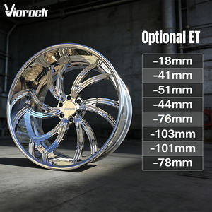 Jantes de camion forgées en alliage d'aluminium Viorock personnalisées 20x12 20x14 24x12 24x14 26x12 26x16 28x16 pouces, compatibles avec <span class=keywords><strong>PLAGUE</strong></span> DR GMC DENI - Product Image 2