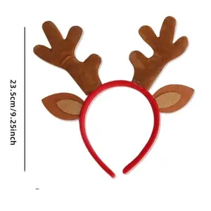 Venta al por mayor suministros de fiesta de Navidad <span class=keywords><strong>Ideas</strong></span> actuales diademas de sombrero de Santa promocionales de Navidad - Product Image 1