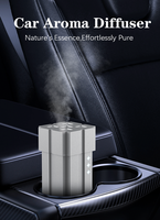 Diffuseur d'arômes portable pour voiture, sans eau, rechargeable, en aluminium, type C, électrique, parfum, aromathérapie