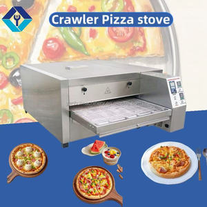 เตาอบพิซซ่าแบบสายพานลำเลียงแก๊ส 26 นิ้ว คุณภาพดี ราคาคุ้มค่า พร้อมใบรับรอง CE ใช้บนเคาน์เตอร์ได้ - Product Image 1
