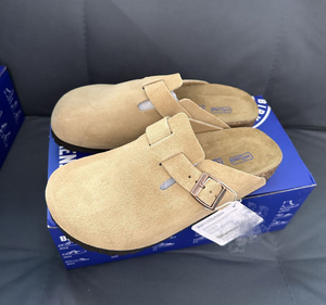 Sandalias <span class=keywords><strong>Birkenstock</strong></span> de Alta Calidad para Exteriores, Planas, Tipo Mule, de Cuero Genuino, Ligeras, para <span class=keywords><strong>Hombre</strong></span> y Mujer, para Todas las Temporadas - Product Image 5