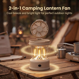 New camping lamp fan lantern outdoor tent lamp with fan folding strong <b>light</b> portable lamp camping lamp - Product Image 4