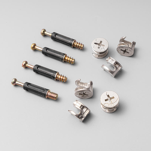 Heavy Duty Zinc Alloy 3 in 1 Furniture Connectors Cam <b>Lock</b> Nut Dowel for Durable Cabinet <b>Wardrobe</b> Joint Fastening - Product Image 3