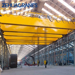 Pont roulant à double poutre <span class=keywords><strong>QD</strong></span> avec palan électrique 20 tonnes pour atelier et entrepôt - Product Image 4