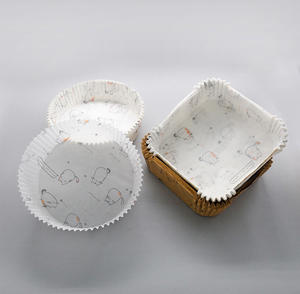 Bandeja de papel antiadherente WXL627 al por mayor, tapete de hornear desechable de 50 unidades, papel pergamino cuadrado de 16 cm y 20 cm para freidora de aire - Product Image 4