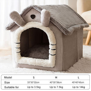 Cama Transpirable y Cálida de Felpa para Mascotas Casa Lavable para Perros Cojín Suave para Gatos Perrera para Perros Pequeños Medianos y Grandes Suministros para Mascotas - Product Image 2