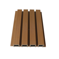 Revêtement mural extérieur en composite bois-plastique PVC, panneau de clôture verticale, panneau de porte, planche WPC, bois imperméable