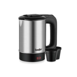 Sonifer SF-2099S 500W domestico portatile 0.5L con 2 tazze personale <span class=keywords><strong>Mini</strong></span> 0.5 litri acciaio inox viaggio <span class=keywords><strong>bollitore</strong></span> elettrico - Product Image 6