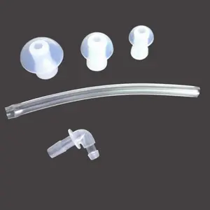 BTE Dome Hearing Aid Tubes sonores en PVC et embouts d'oreille en silicone Set Bouchon d'oreille avec coude et tube pour appareils auditifs Siemens Rexton