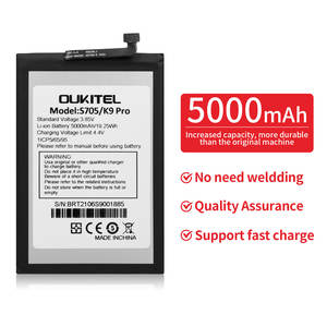 Batterie S705/<span class=keywords><strong>K9</strong></span> Pro 5000mAh pour batterie de téléphones mobiles <span class=keywords><strong>Oukitel</strong></span> <span class=keywords><strong>K9</strong></span> Pro <span class=keywords><strong>Oukitel</strong></span> S705 - Product Image 3
