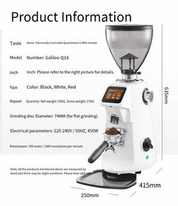 Máquina molinillo de café <span class=keywords><strong>GALILEO</strong></span> máquina comercial Q18 con hoja de acero inoxidable molinillos de café comerciales - Product Image 6