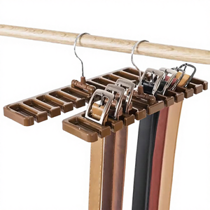 1 Pcs Plastic Wall Mounted Clothes Rack with 10 Tiers for Wardrobe <b>Belt</b> and Tie <b>Hangers</b> Men Organizer - Product Image 4