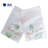 Cartes de remerciement personnalisées de luxe imprimées avec couronne florale pour emballage cadeau et inserts de colis pour petites entreprises