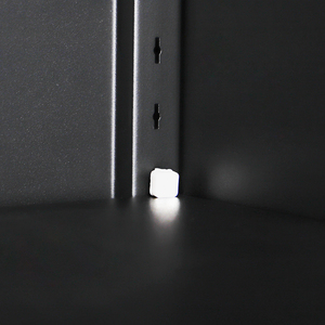 Armoire de rangement GDLT avec étagères et portes, armoire de rangement en métal noir haute et grande pour bureau, maison, cuisine, garage, entrepôt - Product Image 4