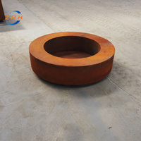 Brasero de foyer en métal rouillé de haute qualité en acier Corten/à la mode et beau