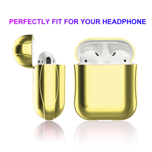 Étui pour écouteurs Mirror <span class=keywords><strong>Pro</strong></span> pour <span class=keywords><strong>iPhone</strong></span> <span class=keywords><strong>11</strong></span>, logo personnalisé, coque rigide en PC plaqué or, étui pour casque sans fil, 1/2 étuis - Product Image 5