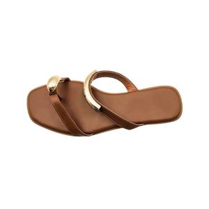 Sandalias Planas de Verano para Mujer, Punta Abierta, Suela Suave, Moda Casual, Ligeras, Cómodas, con Correa - Product Image 2