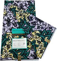 Tissu Pagne Africain en Lin pour la Maison, Tissu Wax Hollandais 100% Coton, Tissu Ankara Authentique 6 Yards pour Textile Africain, Idéal pour Tenues Décontractées
