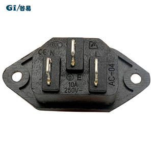 Prise de courant CA à trois broches, boîtier ignifuge, 5 prises, prise CN, cordon d'alimentation à trois fils, poignée de prise CA-04 - Product Image 4