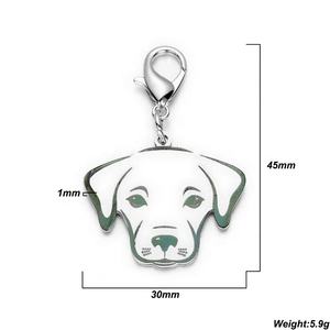 Accessoire de polissage à la main pour animaux de compagnie, porte-clés commémoratif personnalisé en acier inoxydable, <span class=keywords><strong>Bichon</strong></span>, <span class=keywords><strong>Labrador</strong></span>, Corgi, loup, chien, Bulldog - Product Image 3