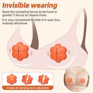 Pink Flower Shape <b>Vibrator</b> Foldable Rechargeable Massager Wireless Personal Care Device Adult Sex Toy - Product Image 2