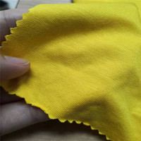 Tissu jersey simple en bambou et élasthanne certifié Oekotex-100, 210-290 g/m², 95 % bambou, 5 % élasthanne, écologique, pour t-shirts et canapés pour filles