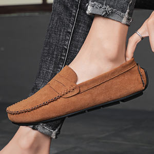Nuevos Mocasines de Ante Esmerilado para Hombre, con Tacón Inclinado, Tallas Grandes, Zapatos de Conducción y Náuticos de Cuero para Primavera y Verano - Product Image 6