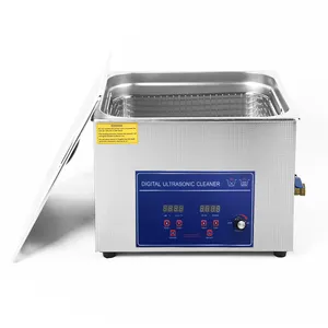 15L Ultrasonic Cleaner Solution Heated Heater Drainage Electric Fuel Plastic Jewelry Watch Cleaning Industry Featuring PLC Motor