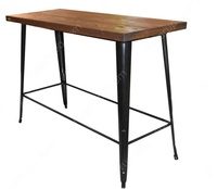Table de Bar et de Salle à Manger en Métal, Design Moderne, Durable, 120x60cm, pour Restaurant et Salon, Vente en Gros - Offre Spéciale