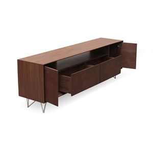 Moduuli Support multimédia contemporain en bois massif Mobilier de maison élégant pour une entrée et des espaces de vie organisés - Product Image 1