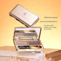 Poudre à sourcils teintée bicolore minérale de notre propre marque, formule longue durée, waterproof, anti-agglomération, anti-bavures, végane, résistante à la transpiration