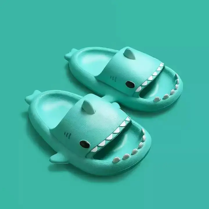 Baby Sharks Flip Flop Sandals Shoes Slides Adult Shark Slipper Drop Shipping Shark Slippers Quick Drying Wholesale China Summer