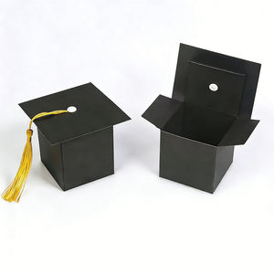 Custom logo <b>Doctor</b> Hat Graduation Boxes Handmade Rigid Cardboard <b>Gifts</b> Box Packaging - Product Image 1