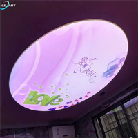 Tôle de toiture, matériau de construction, art imprimé, plafond tendu en PVC, panneau décoratif en tissu pour la décoration de la maison