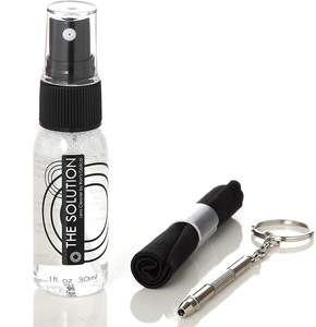 Líquido de limpieza de gafas de alta calidad al por mayor, kit de reparación de limpiador de pantalla de 30ml, espray de limpieza de gafas antivaho con destornillador - Product Image 1