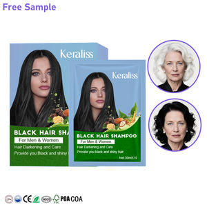 Joynna Silver Grey Sintético Permanente Salon Bio Bubble Hair <span class=keywords><strong>Color</strong></span> Champú para Hombres Black Sachet - Product Image 1