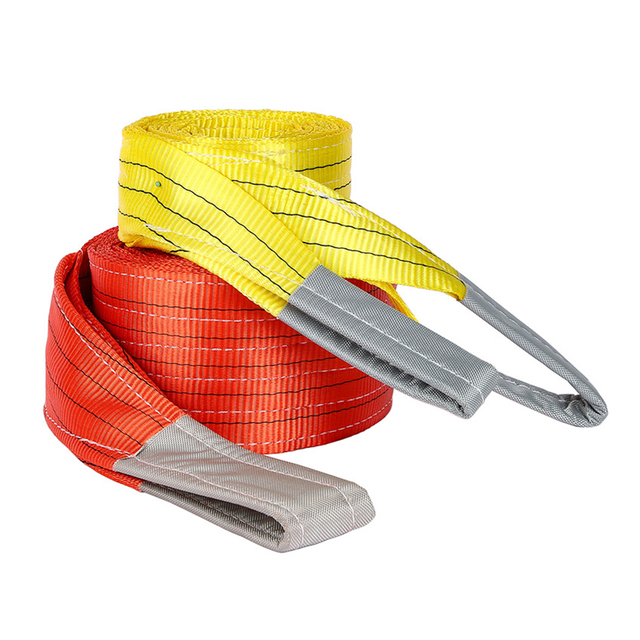 1000kgs 4m 8m Polyester Webbing Sling Flat Webbing Sling Endless Lifting Belt