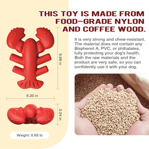 Nuevo Juguete Masticable para Perros Lobster 2026, Nylon Duradero de Grado Alimenticio y Madera de Café, Hueso para Masticadores Agresivos de Razas Grandes, Salud Dental - Product Image 4