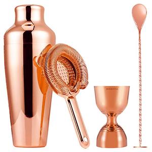 Kit de barman <span class=keywords><strong>parisien</strong></span> or brossé de qualité supérieure ensemble <span class=keywords><strong>shaker</strong></span> et passoire boston - Product Image 1