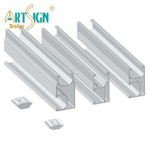 Nghệ thuật dấu hiệu giá cả phải chăng nhôm panel năng lượng mặt trời đường sắt PV hệ thống Rack nhanh chóng cài đặt năng lượng mặt trời Roof Mount giải pháp - Product Image 1